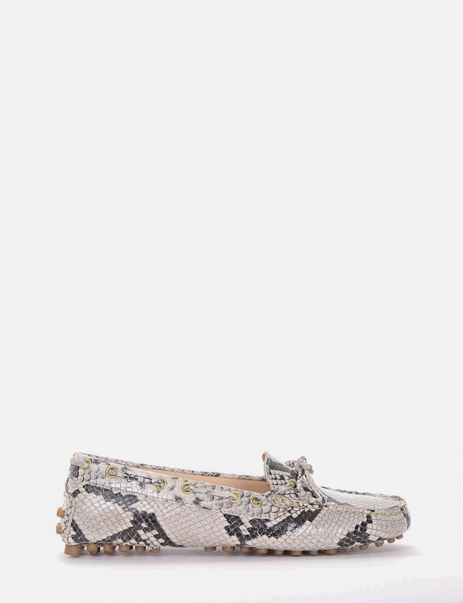 Loafers multicolor python