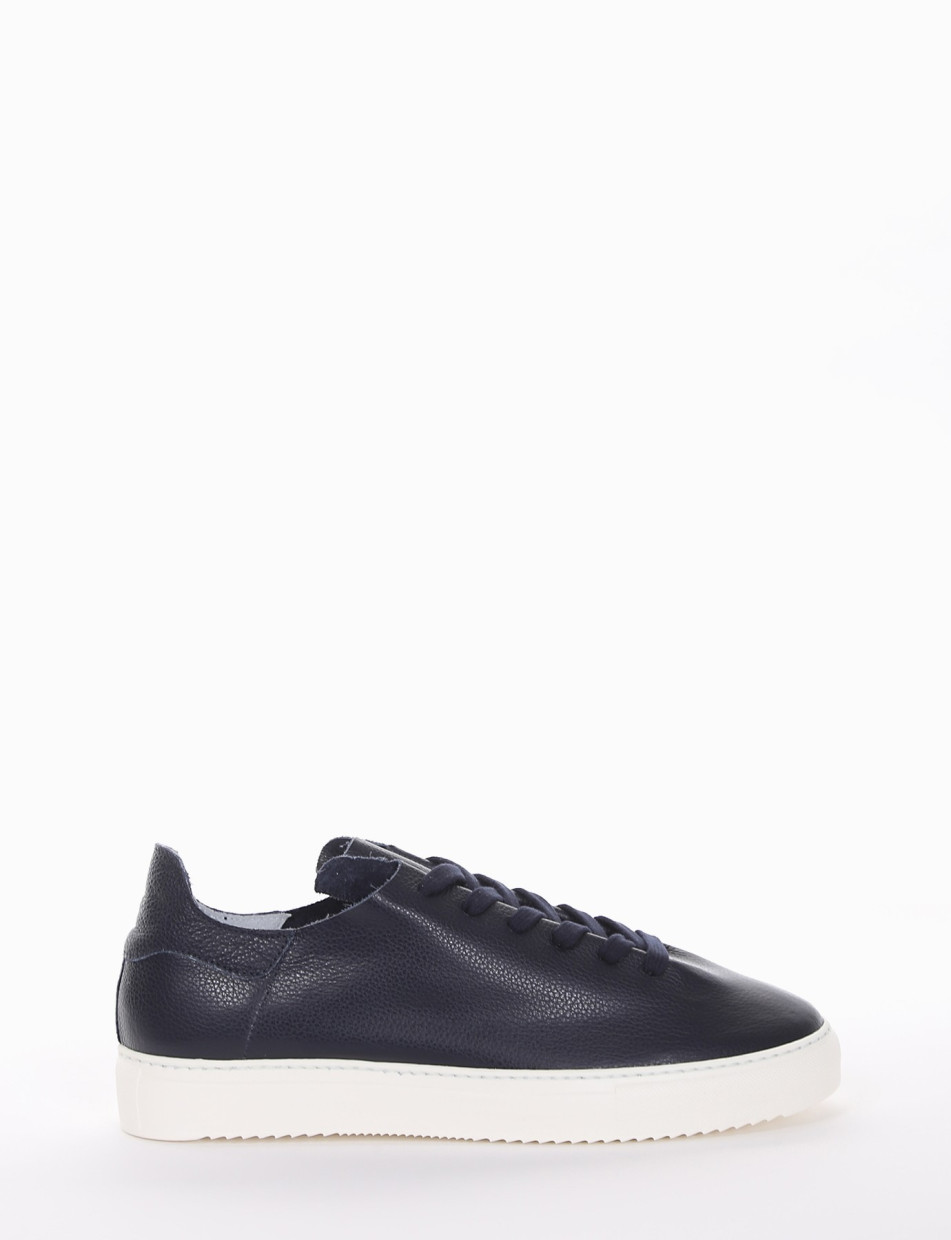 Sneakers blu leather