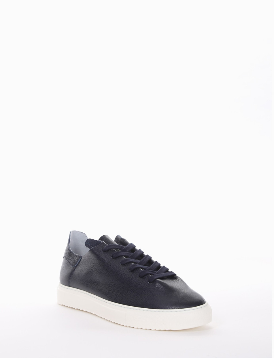 Sneakers blu leather