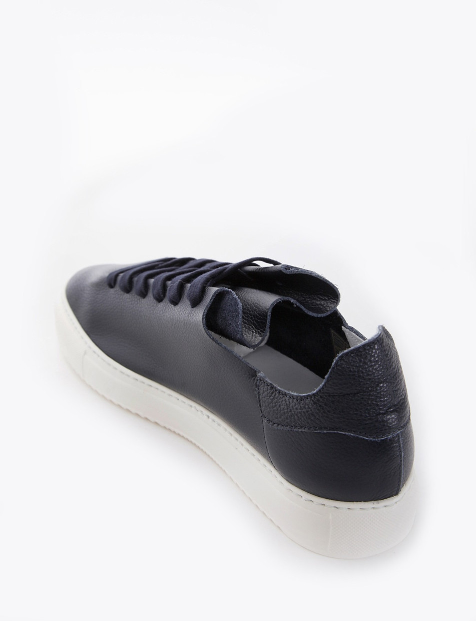 Sneakers blu leather