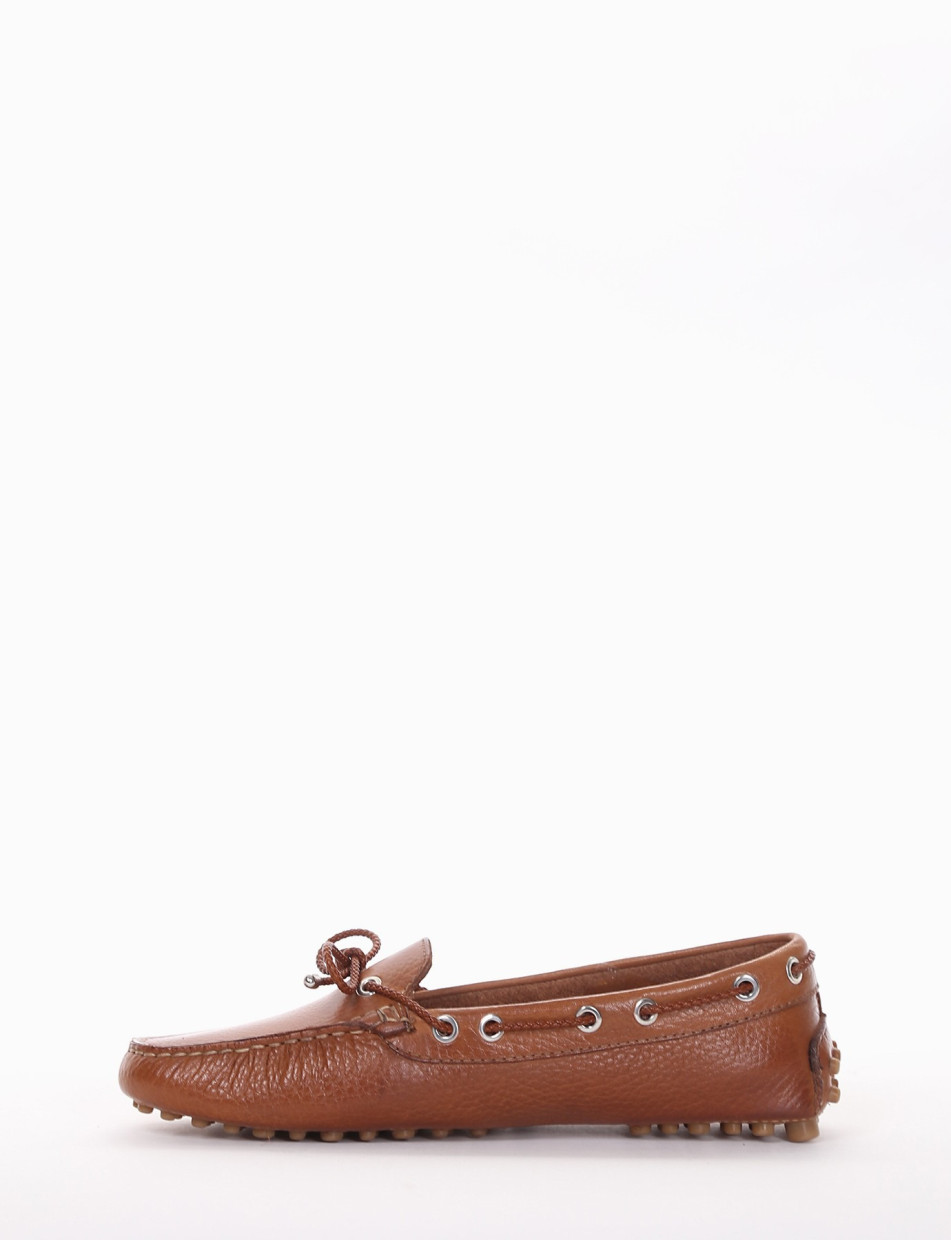 Loafers brown leather