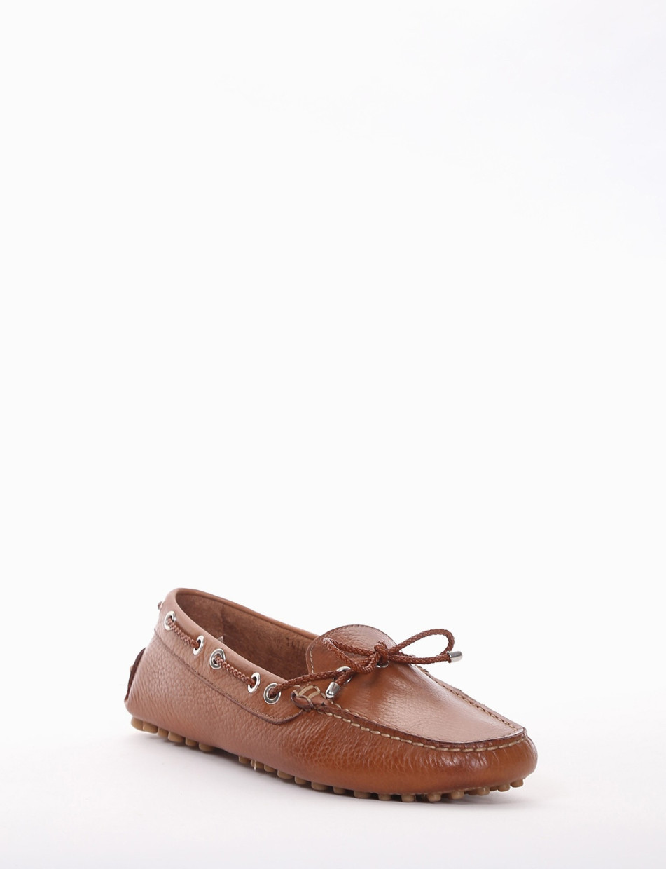 Loafers brown leather