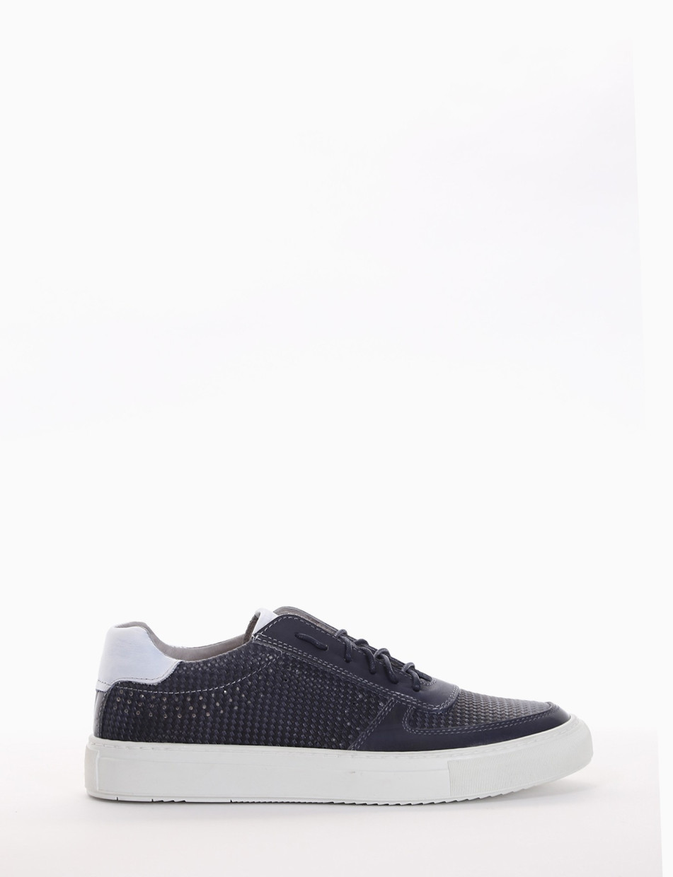 Sneakers blu leather
