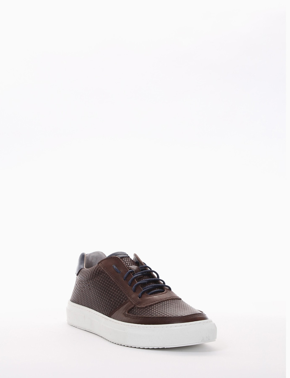 Sneakers dark brown leather