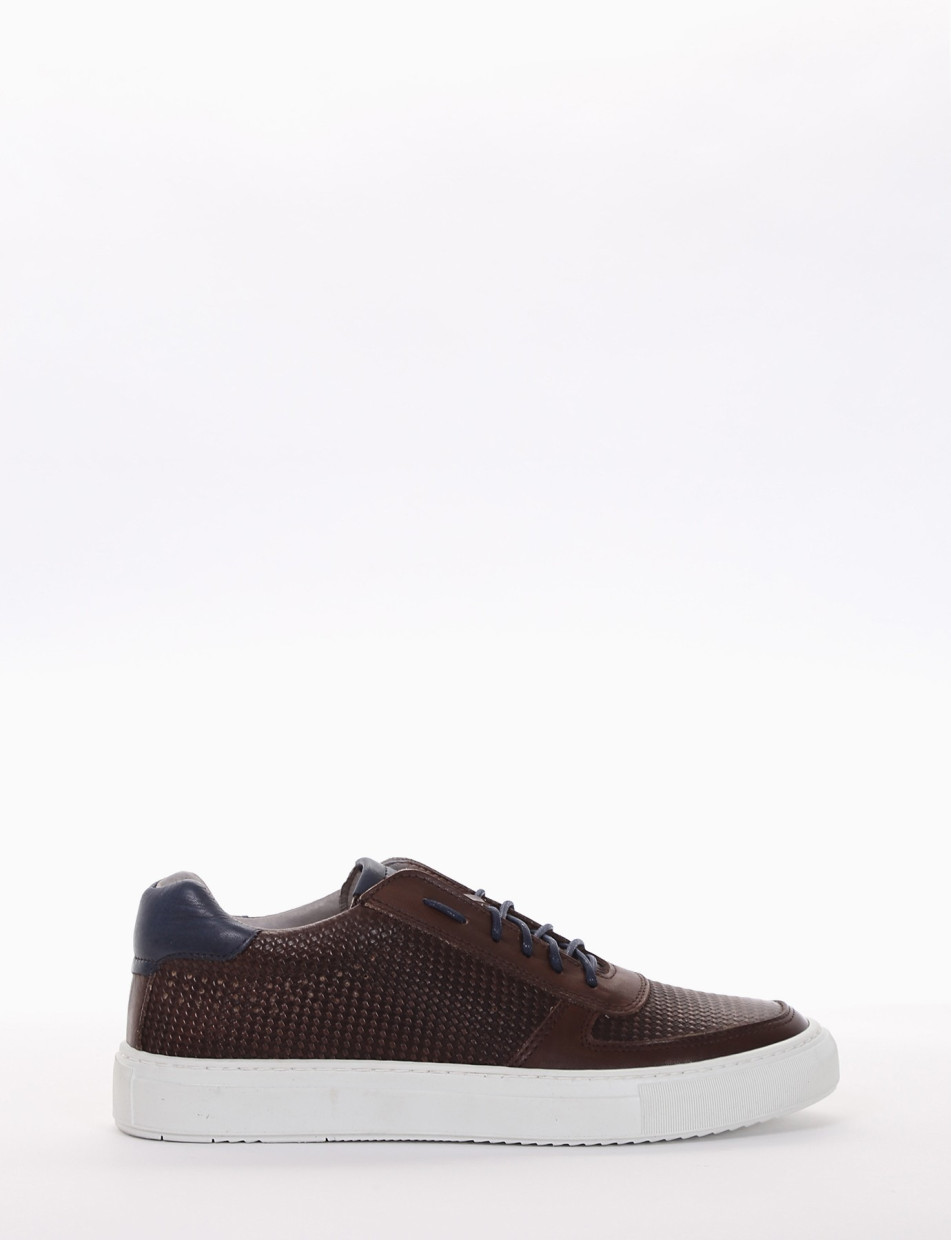 Sneakers dark brown leather