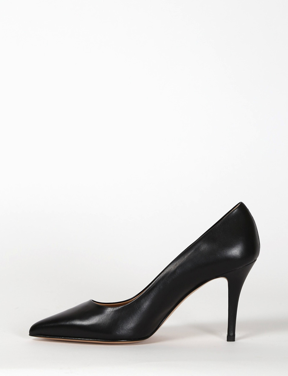 Pumps heel 7 cm black leather