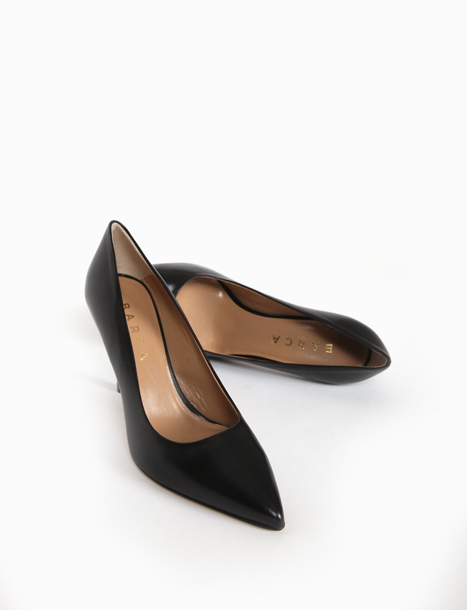 Pumps heel 7 cm black leather