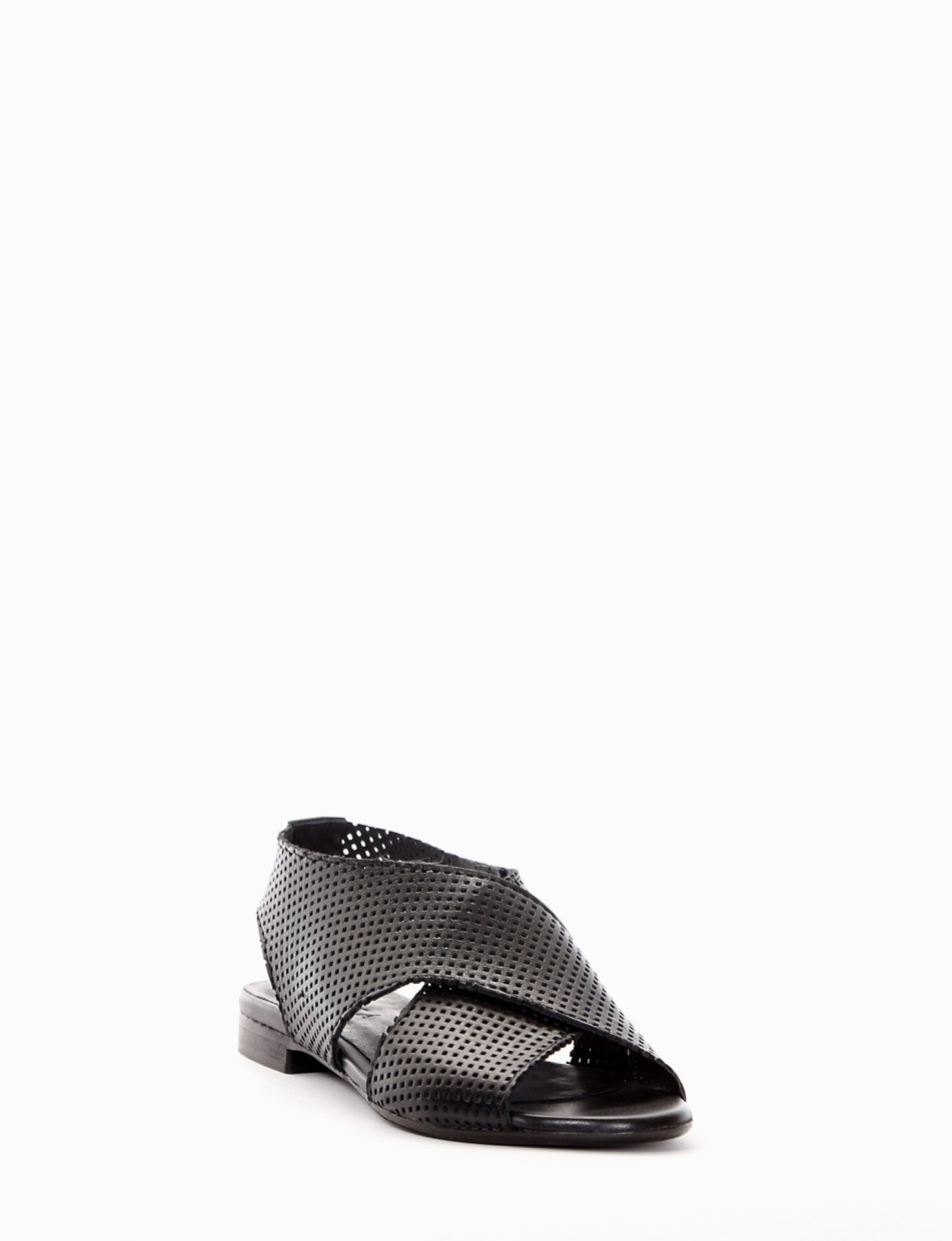 sandalo tacco 2 cm nero