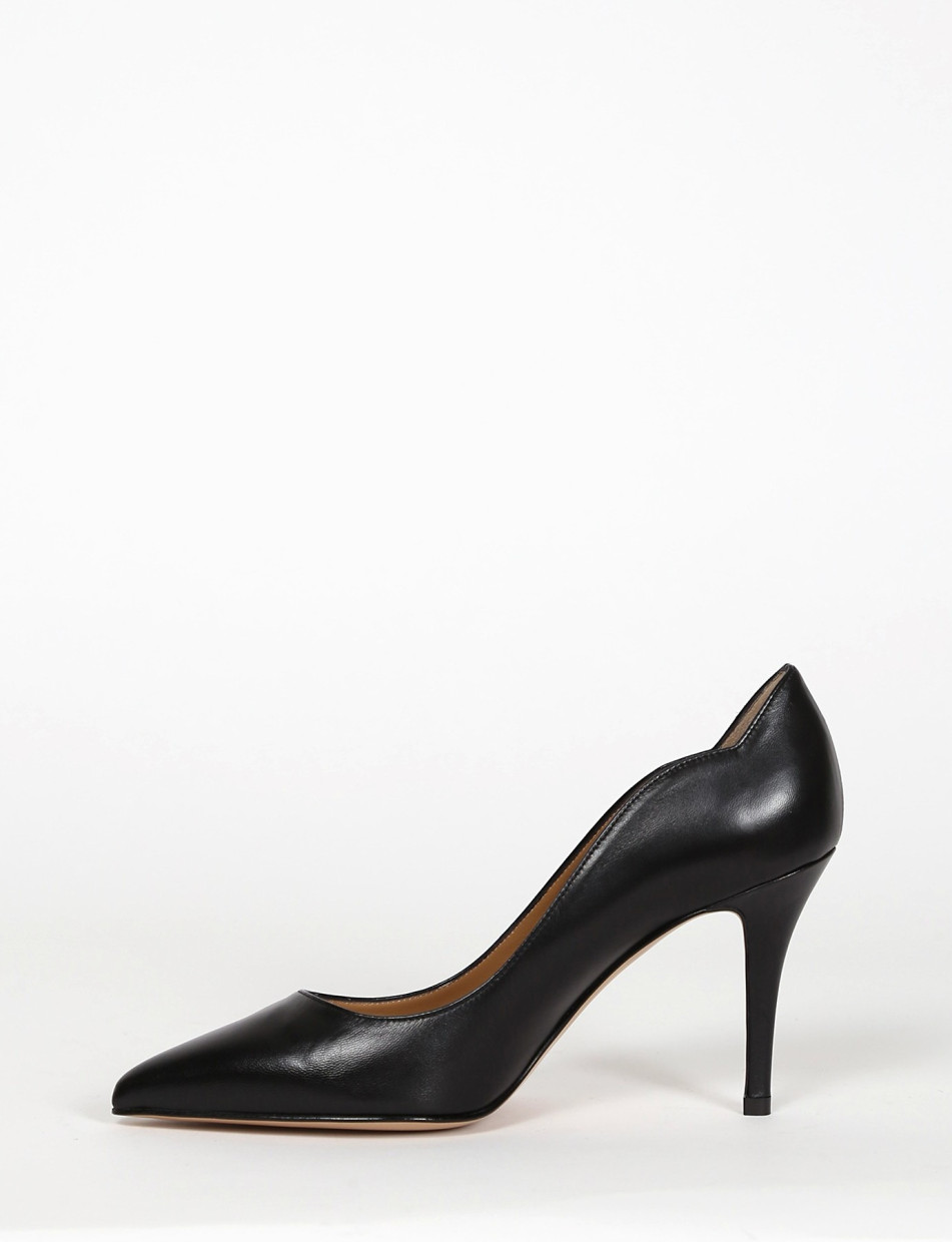 Pumps heel 7 cm black leather