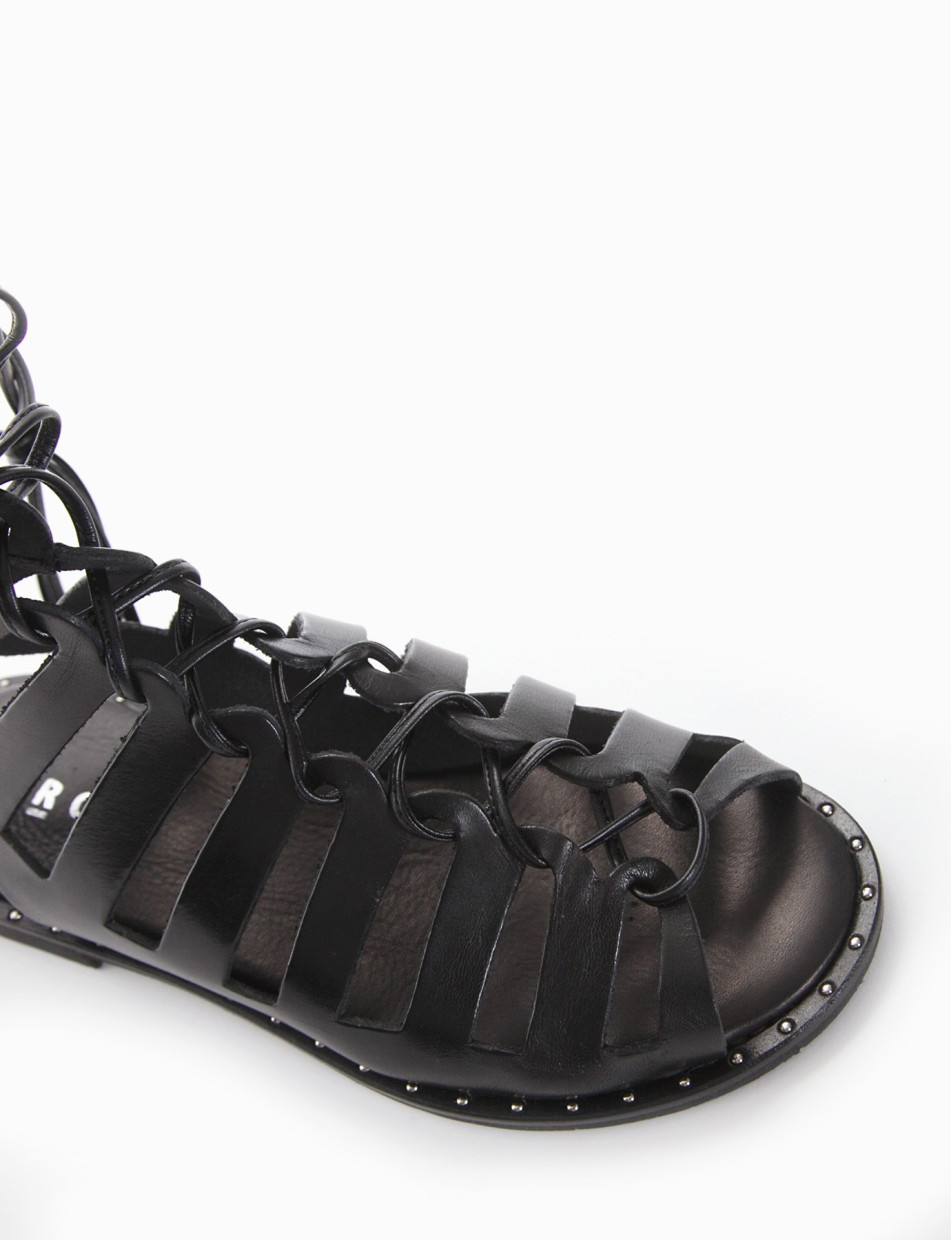 Sandalo tacco 10 nero
