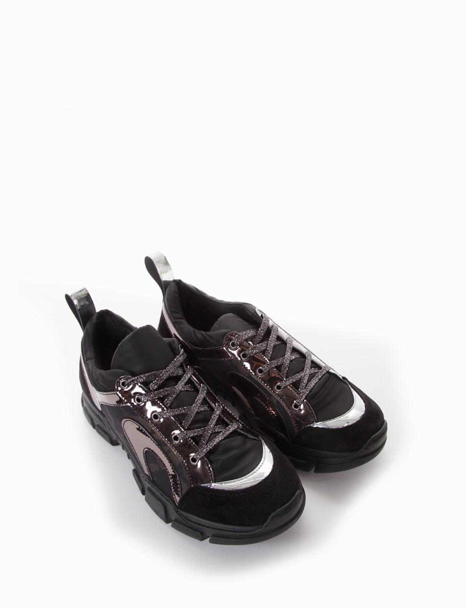 Sneakers black leather