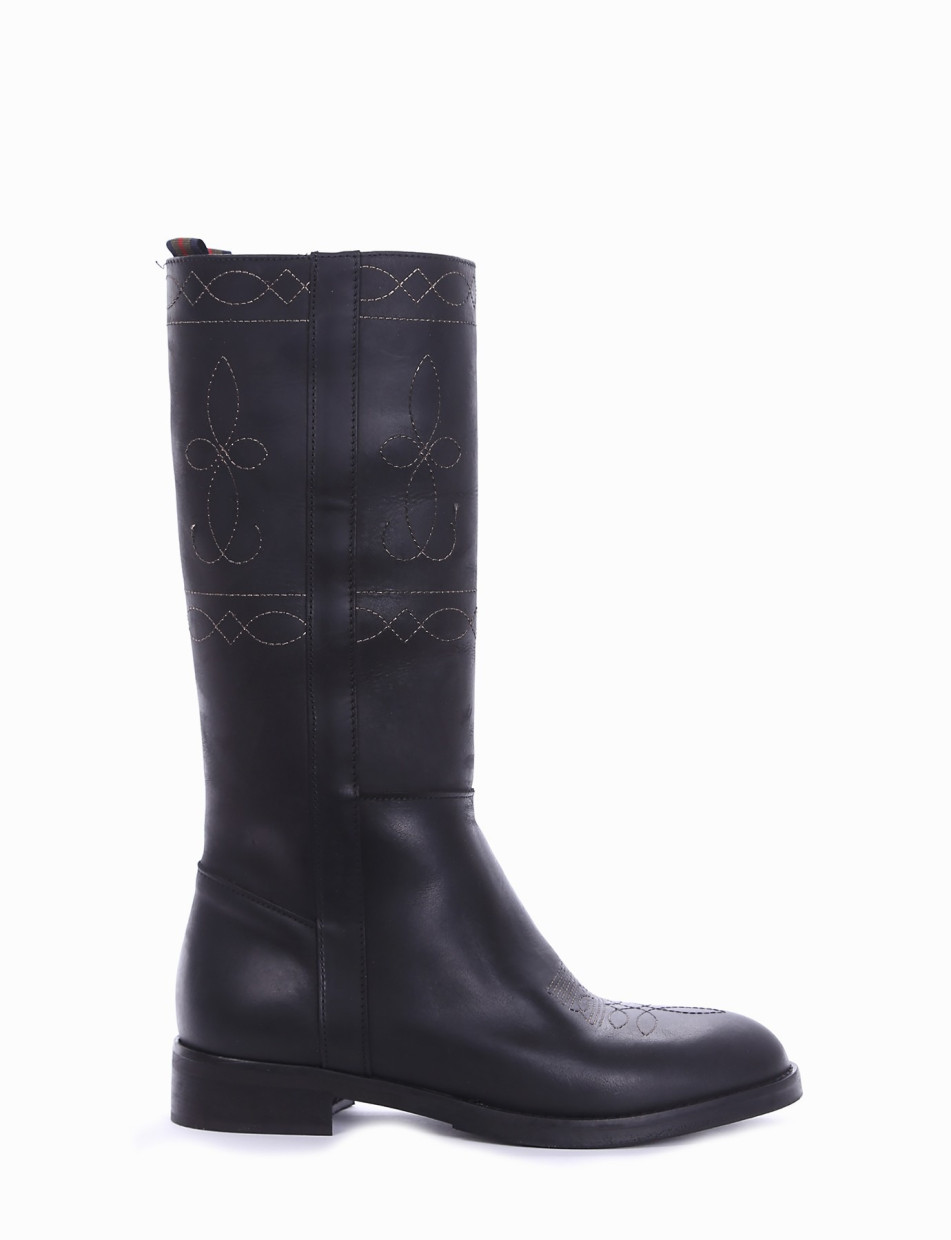 Mid calf 2 inch heel boots deals