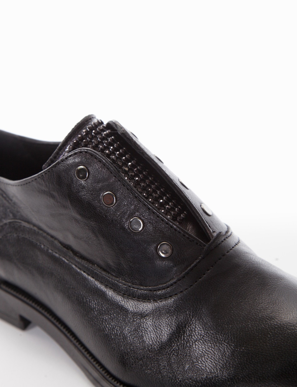 scarpa no lace nero