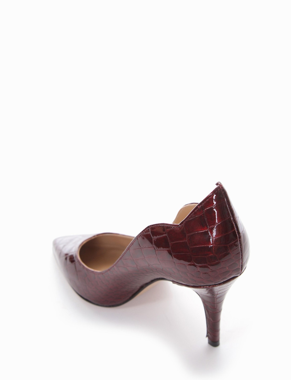 Décolleté heel 7 cm bordeaux coconut