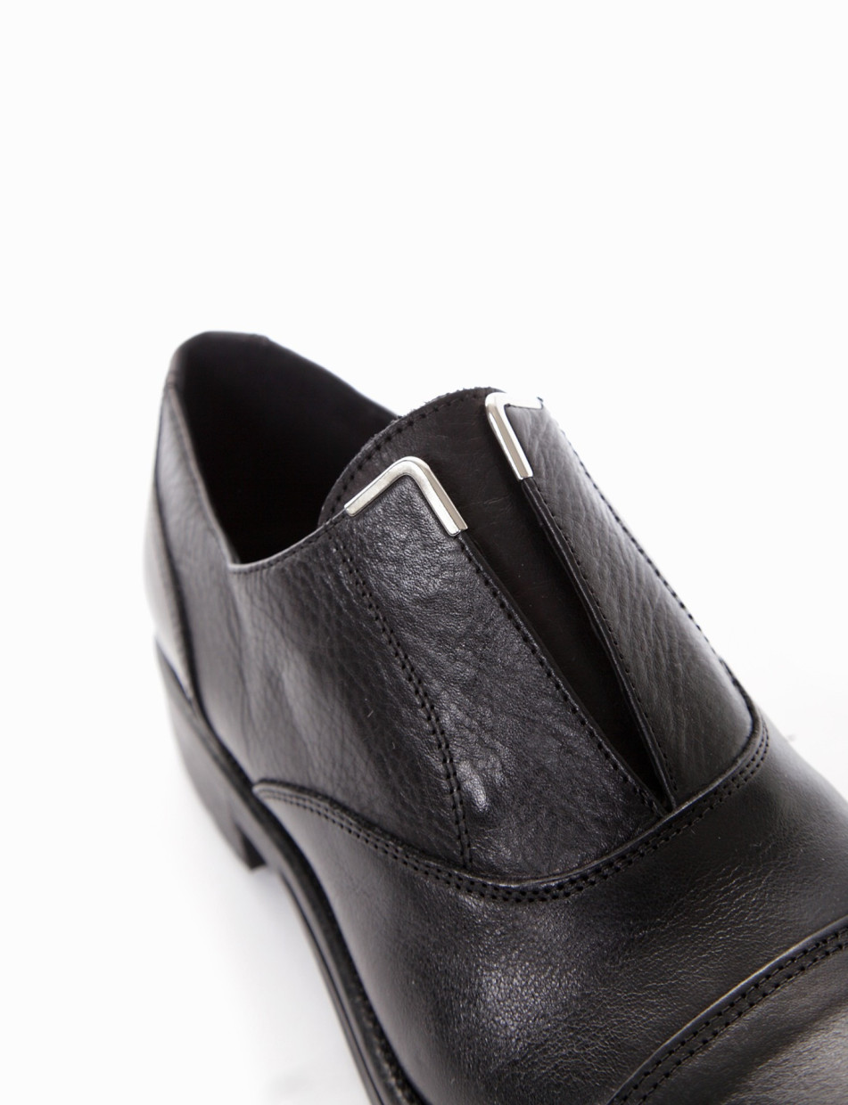 scarpa no lace tacco 2 cm nero