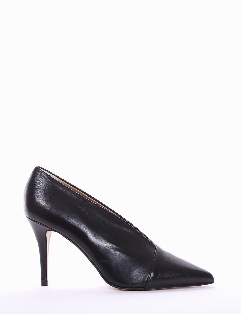 Pumps heel 10 cm black leather