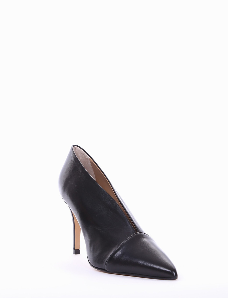 Pumps heel 10 cm black leather