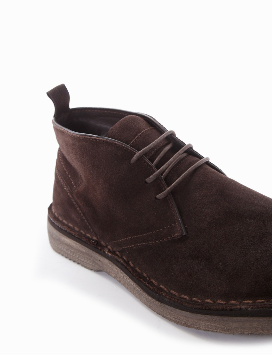 Desert boots dark brown chamois