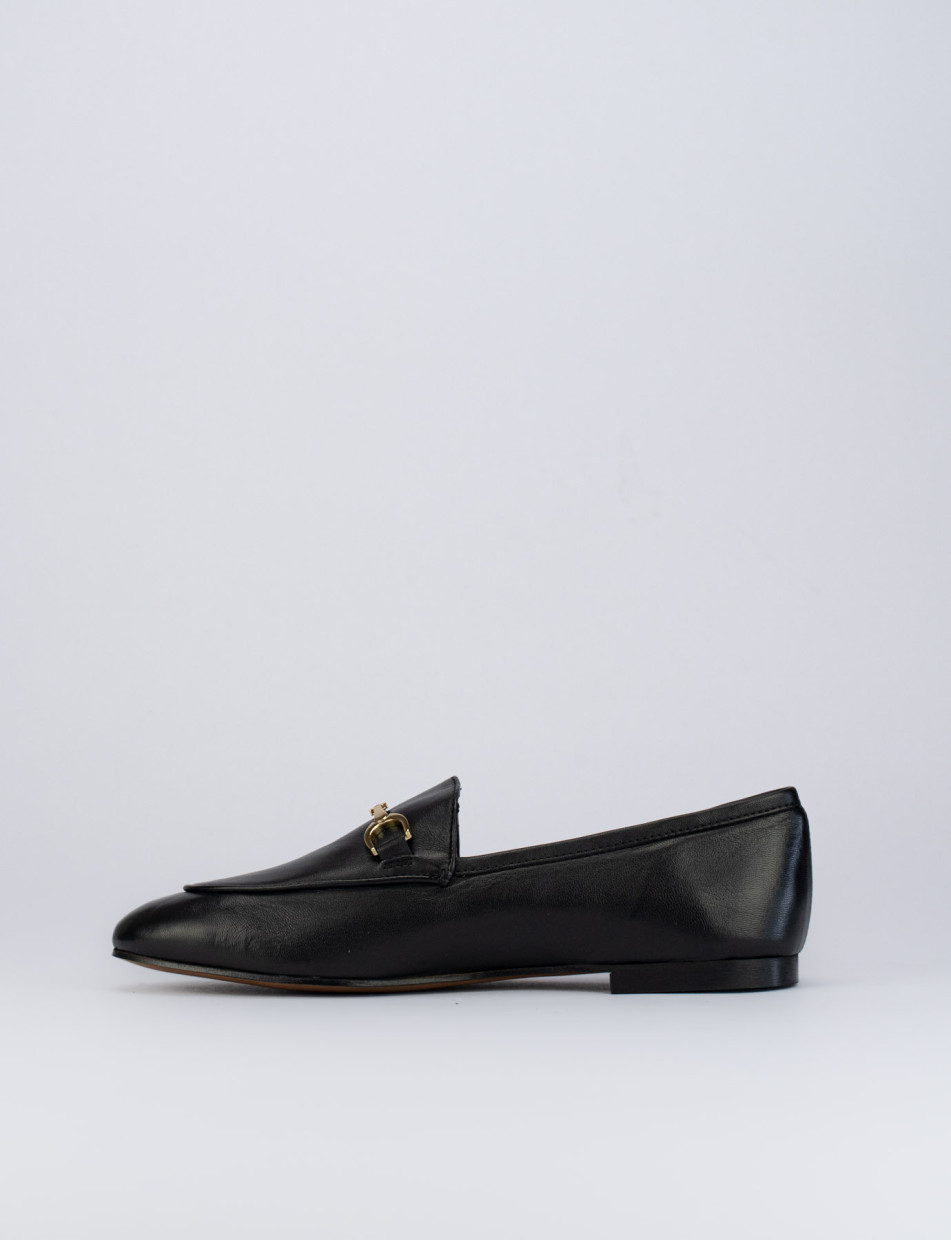 mocassiono tacco 1 cm nero