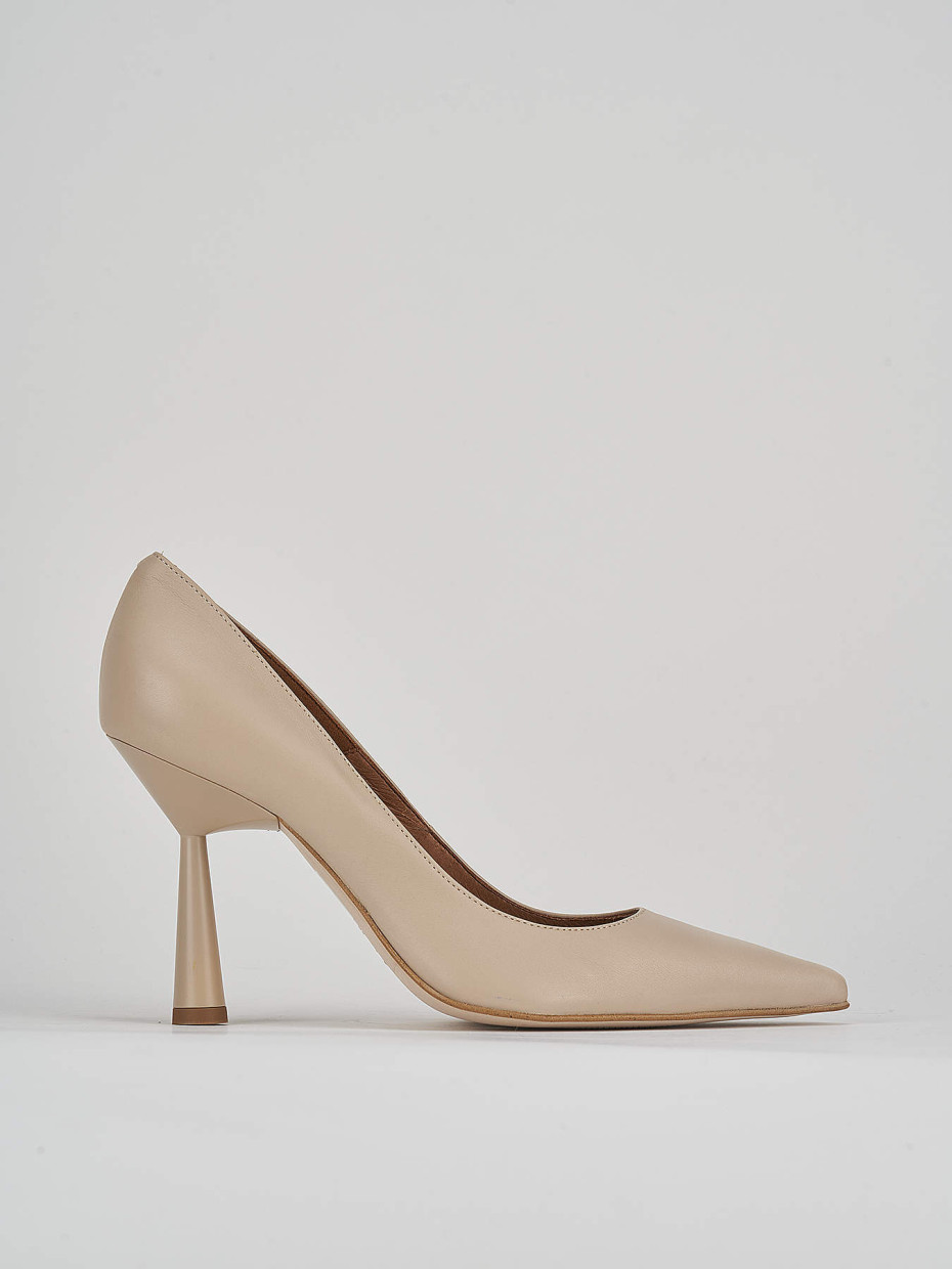 Decolte pelle beige sale