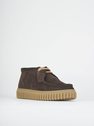 Sneakers tacco 2cm camoscio testa