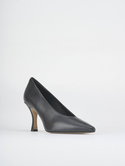 Décolleté tacco 7cm pelle nero