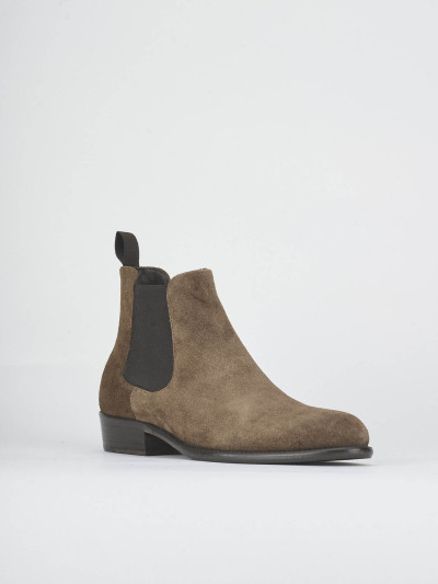 Stivaletti camoscio beige