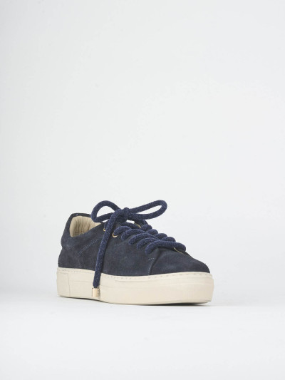 Sneakers camoscio blu
