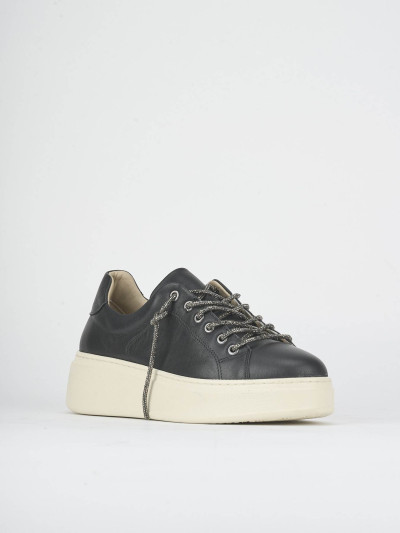 Sneakers pelle nero