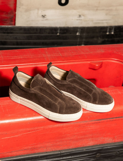 Sneakers camoscio testa