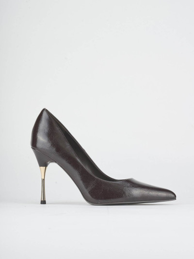 Décolleté tacco 8cm pelle sostenibile testa