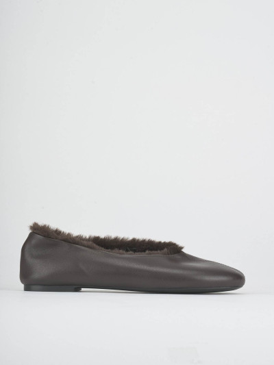 Ballerine tacco 1cm pelle testa