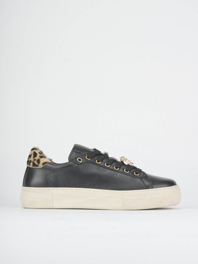 Sneakers pelle nero