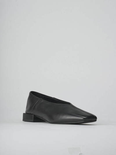 Ballerine tacco 2cm pelle nero