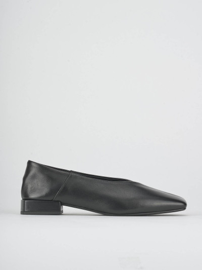 Ballerine tacco 2cm pelle nero