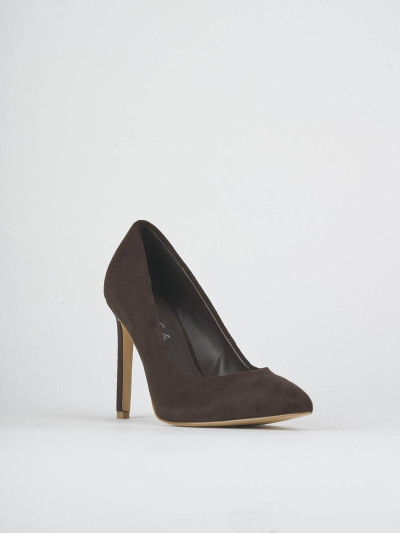 Pumps heel 9 cm dark brown suede
