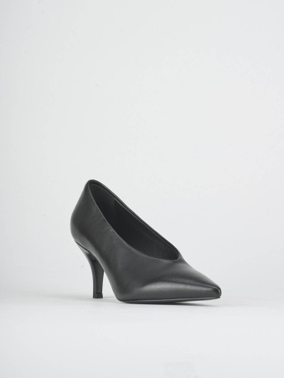 Décolleté tacco 8cm pelle nero