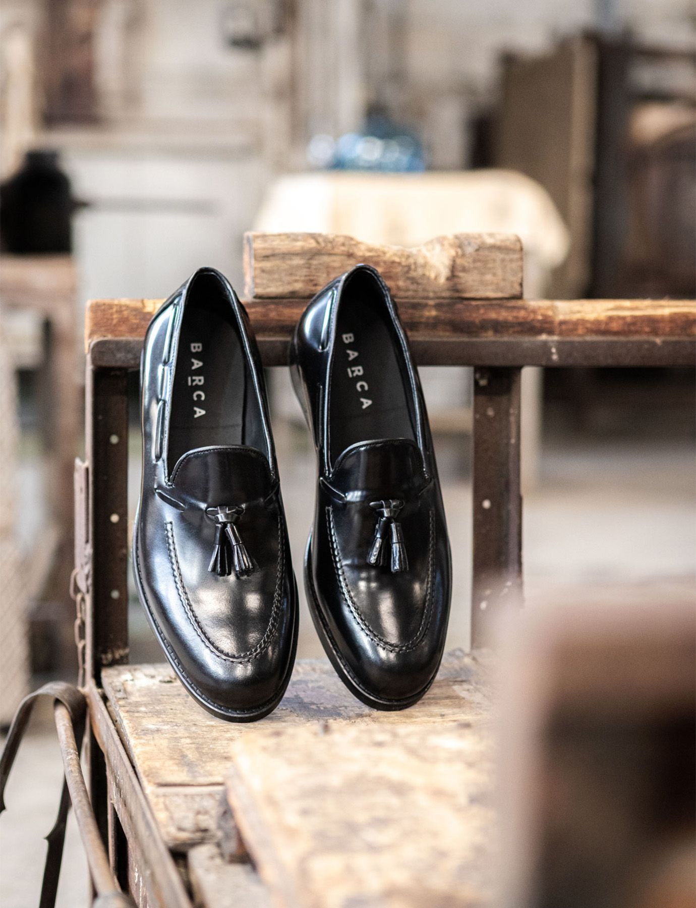 Mocassino piatto per gli uomini in pelle slip on scarpe da lavoro guida casual barca scarpe morbide stivali uomo pelle, Nero , 38 2/3 EU